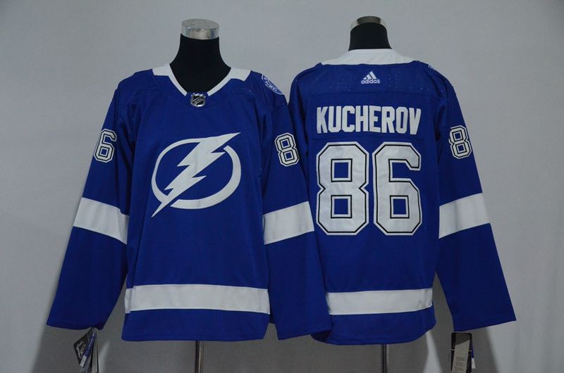 Women Tampa Bay Lightning #86 Kucherov Blue Hockey Stitched Adidas NHL Jerseys->women nhl jersey->Women Jersey